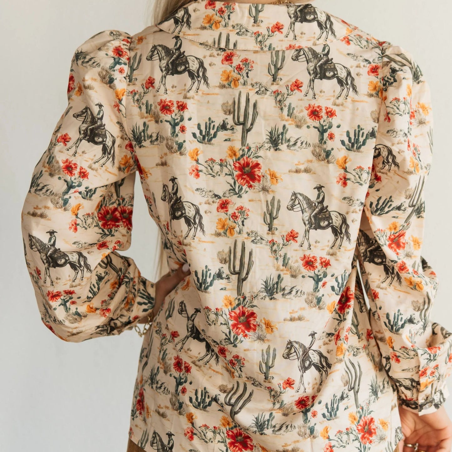 Rose Cowboy Blouse