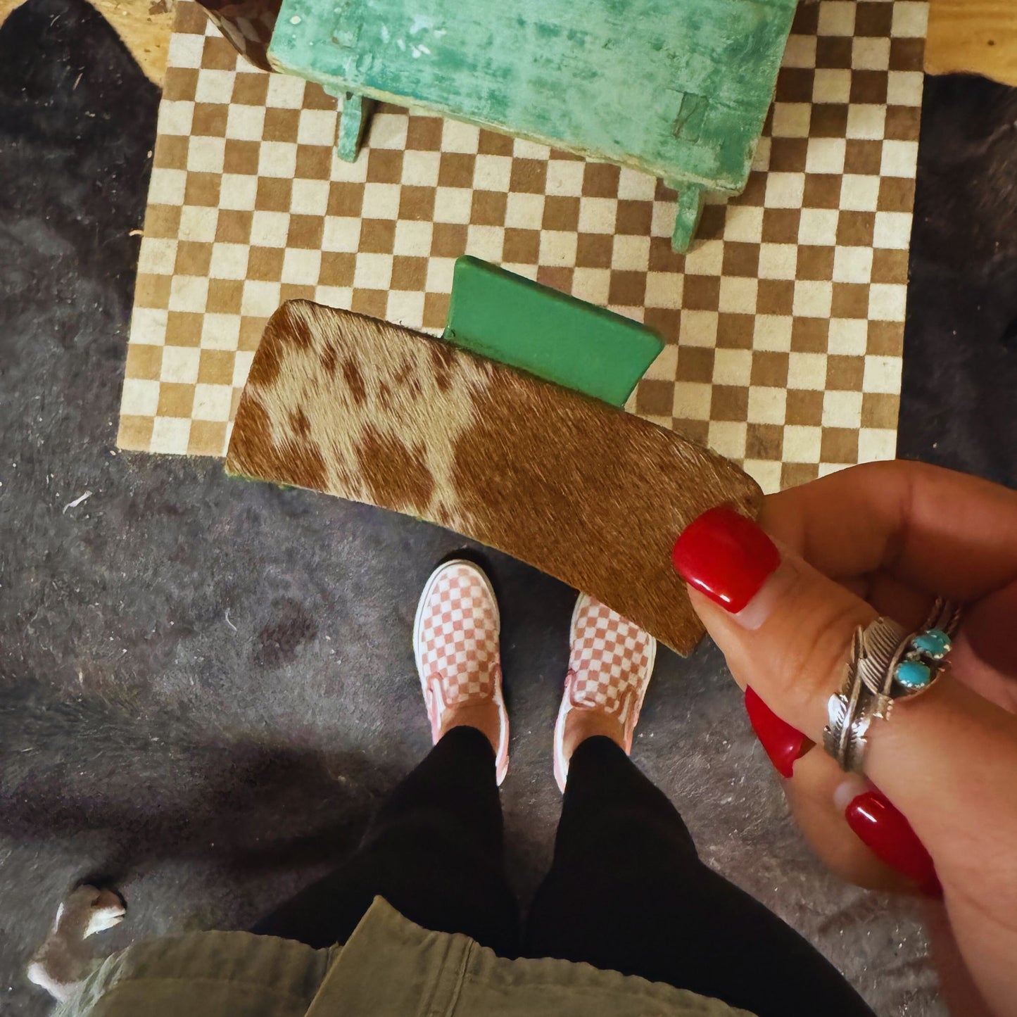 Mini Cowhide Clip