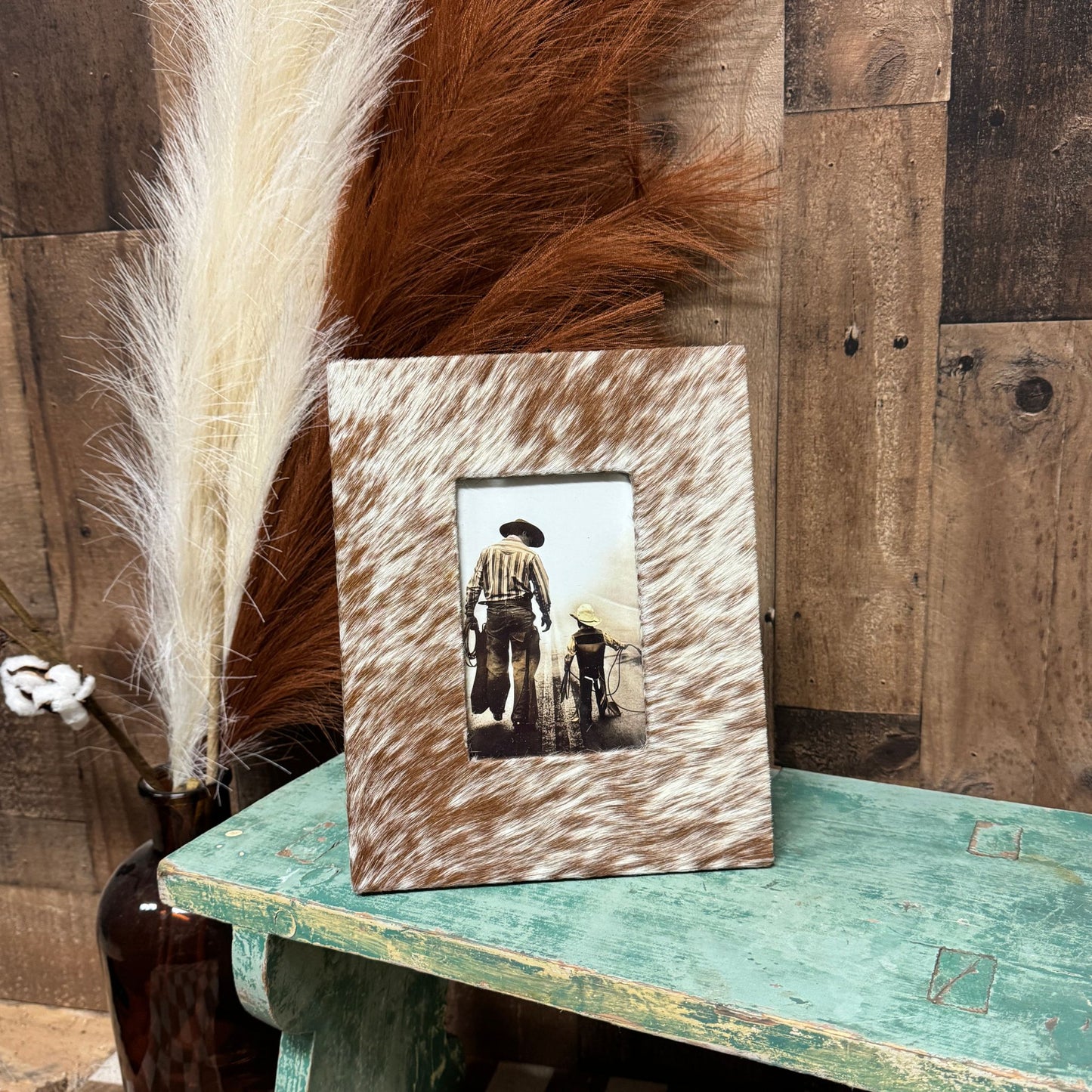 Cowhide Photo Frame