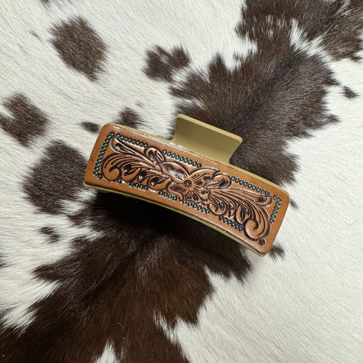 Leather Claw Clip