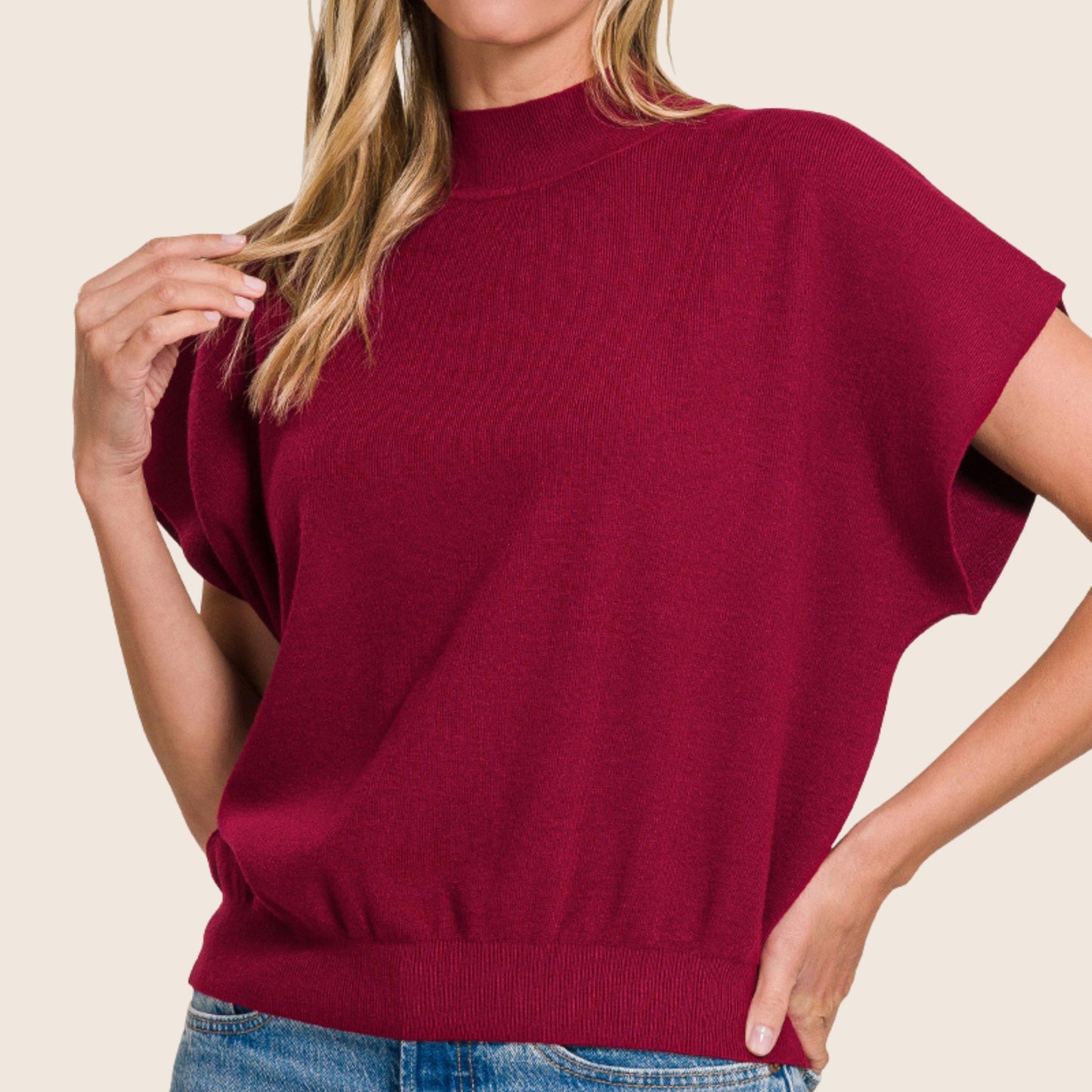 Mock Neck Sweater