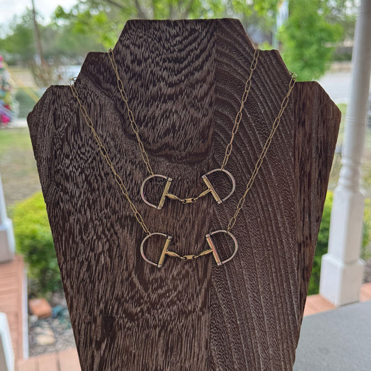 Gold and Silver Bit Necklace