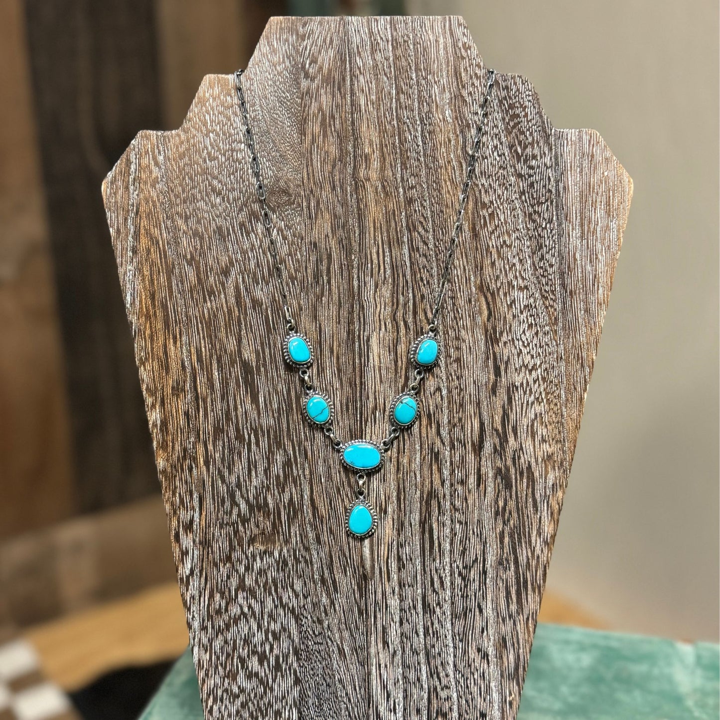 Turquoise Lariat Necklace