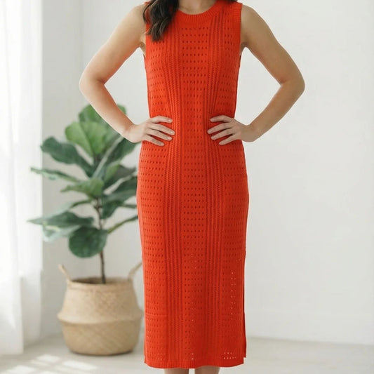 Coral Knit Dress