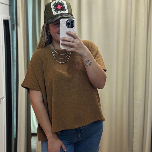 Cotton Slub Oversize Tee