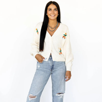 Roping Cowboy Cardi
