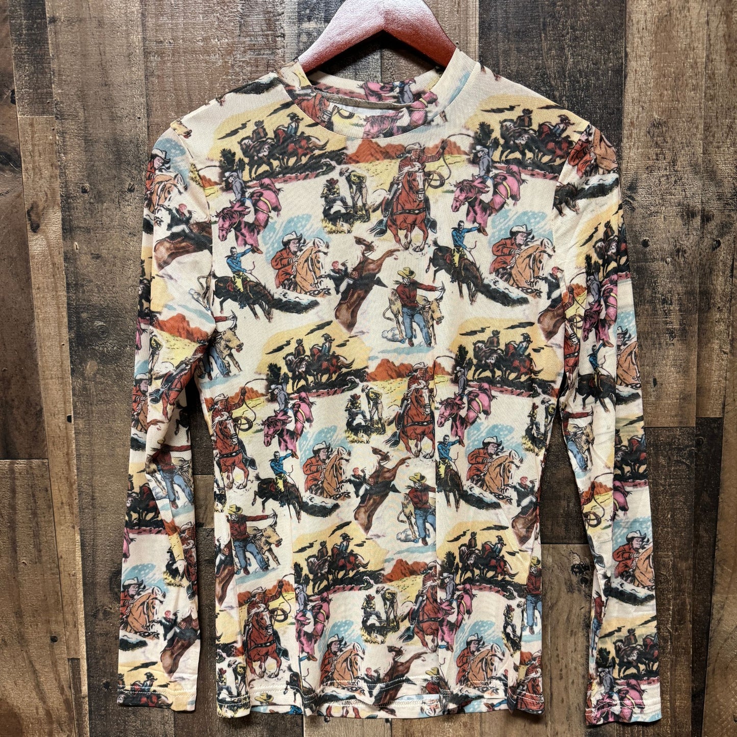 Vintage Western Mesh Top