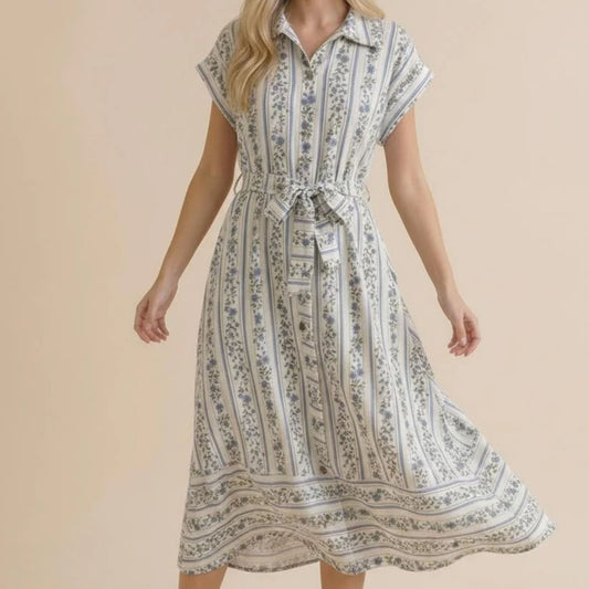 Floral Button Down Dress