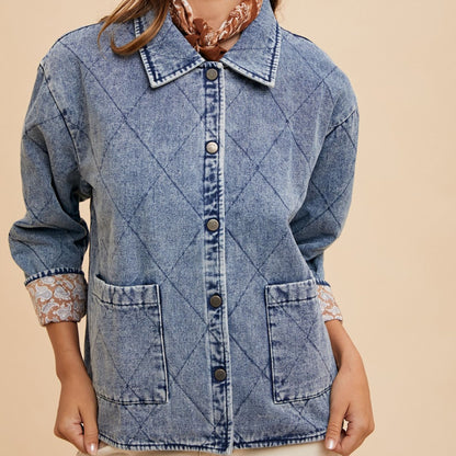 Quilted Denim Jacket