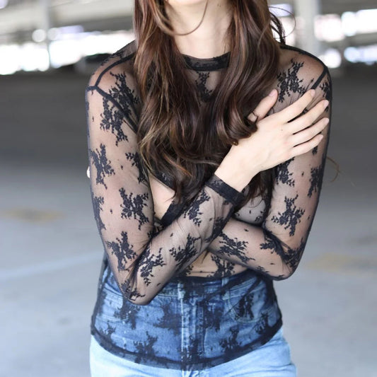 Black Lace Top