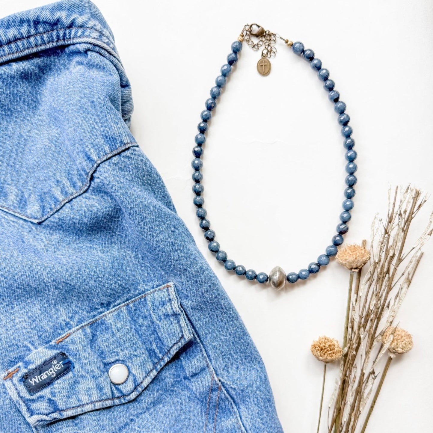 Denim Dan Lapis Necklace