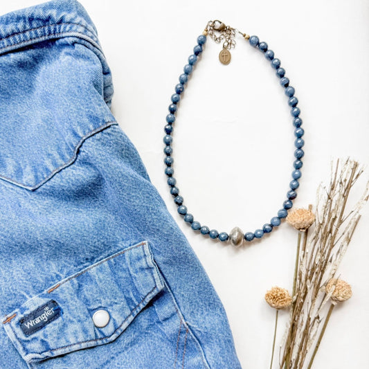 Denim Dan Lapis Necklace