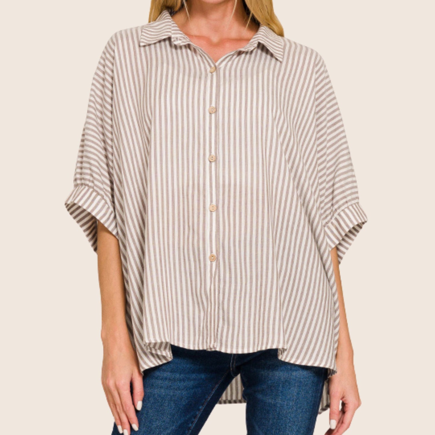 Striped Button Up