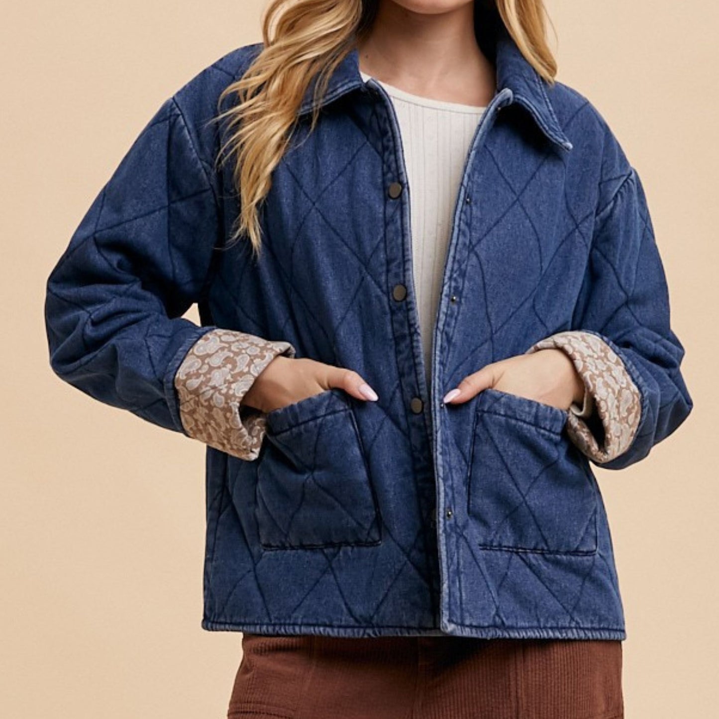 Quilted Denim Jacket