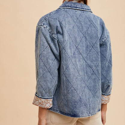 Quilted Denim Jacket