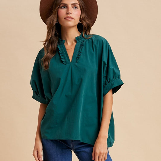 Ruffle Detail Blouse