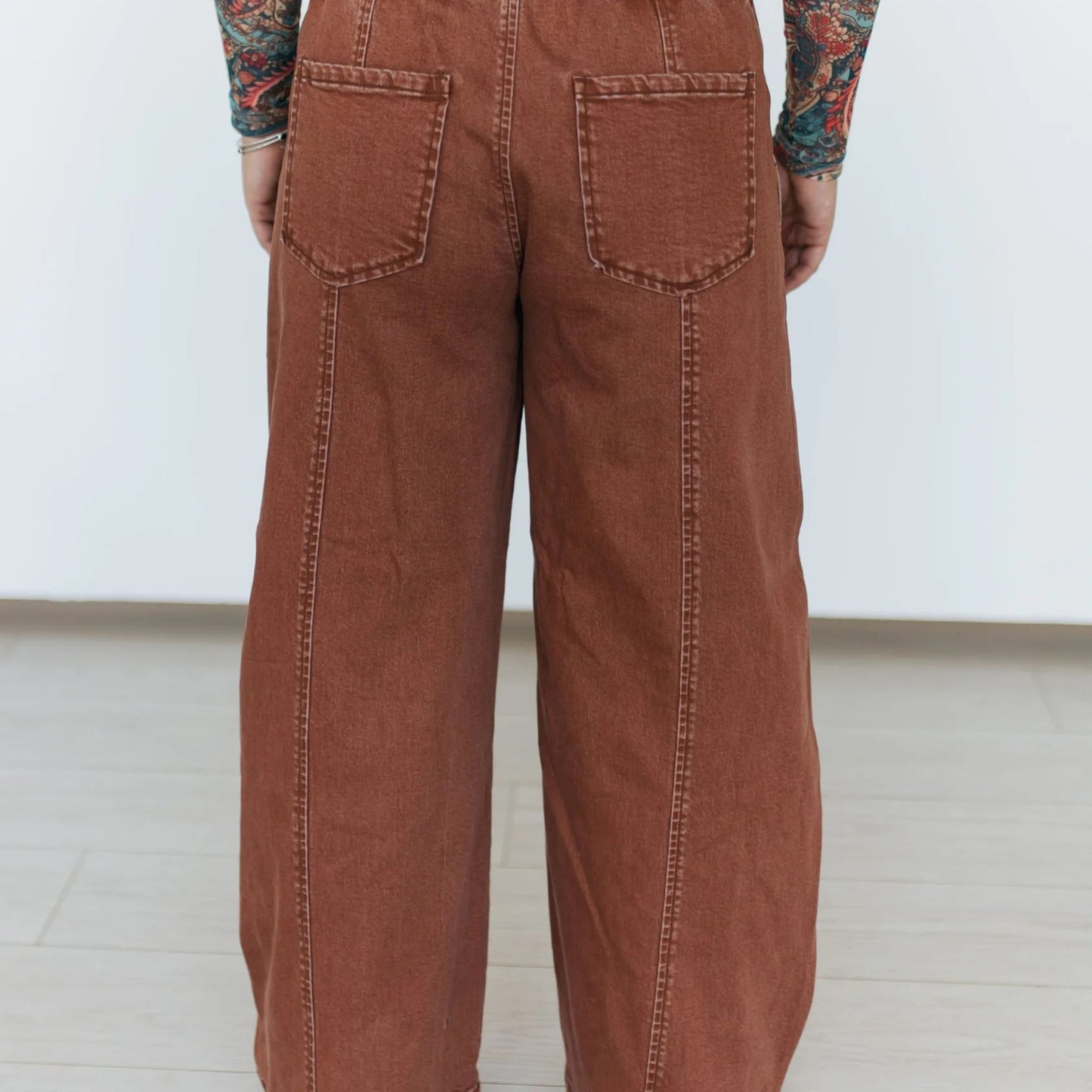 Rust Oversized Jeans