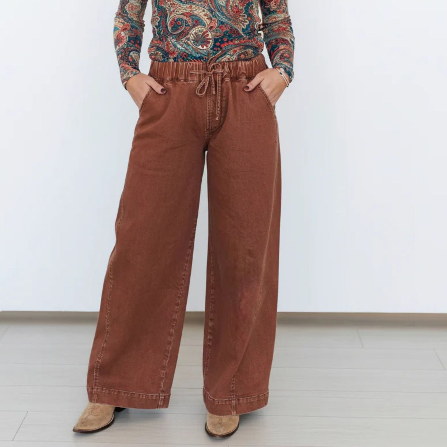 Rust Oversized Jeans