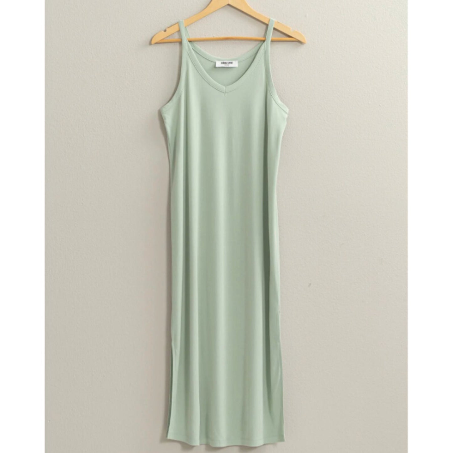Soft V-Neck Midi Dress
