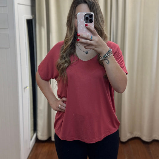 V-Neck Short Sleeve