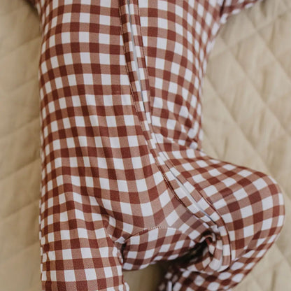 Chocolate Gingham Zippy