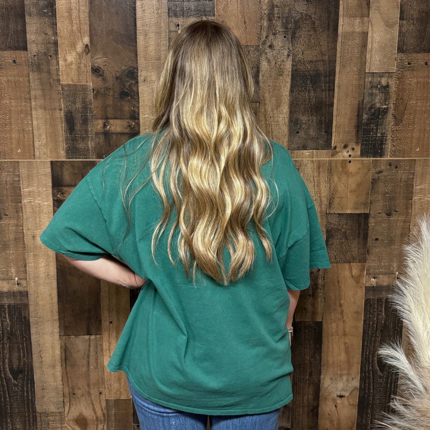 Oversized Tee in Dark Green